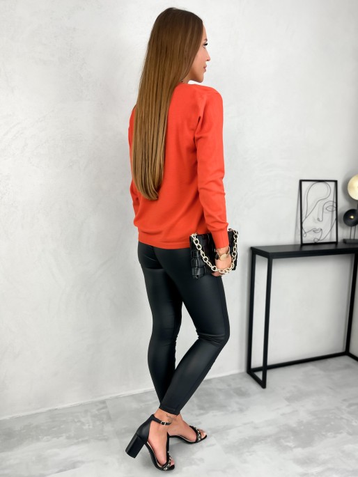 Sweter Derino Pomarańczowy Sweter Derino Pomarańczowy