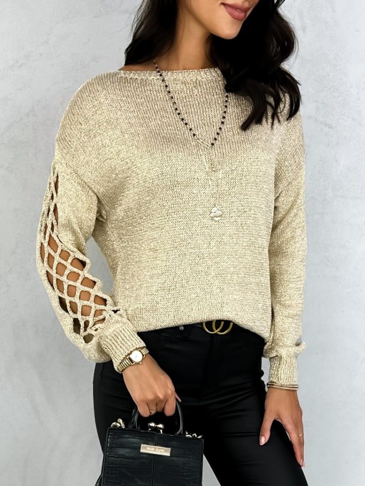 Sweter Insperio Złoty Sweter Insperio Złoty