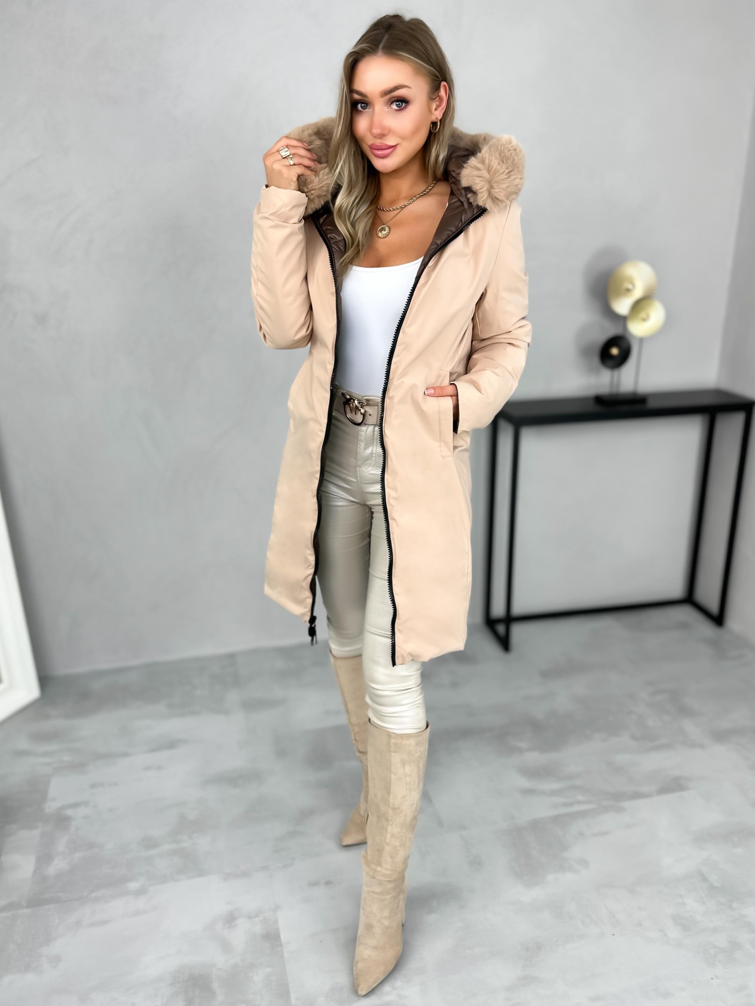 Kurtka Aries Dwustronna Czekoladowa Kurtka Aries Dwustronna Czekoladowa