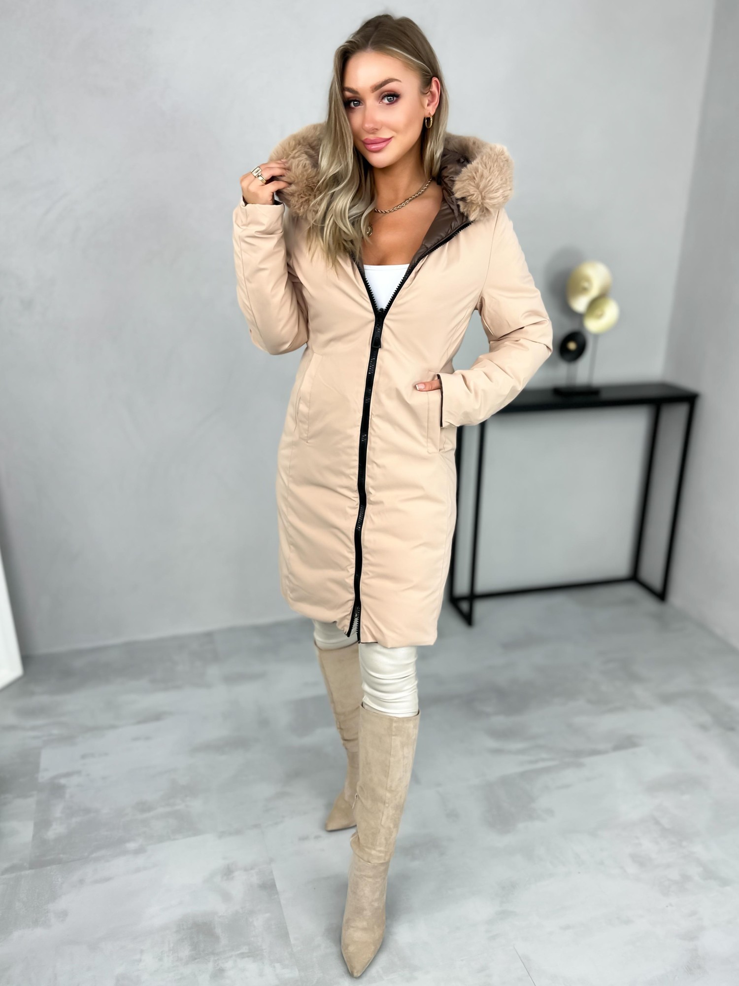 Kurtka Aries Dwustronna Czekoladowa Kurtka Aries Dwustronna Czekoladowa