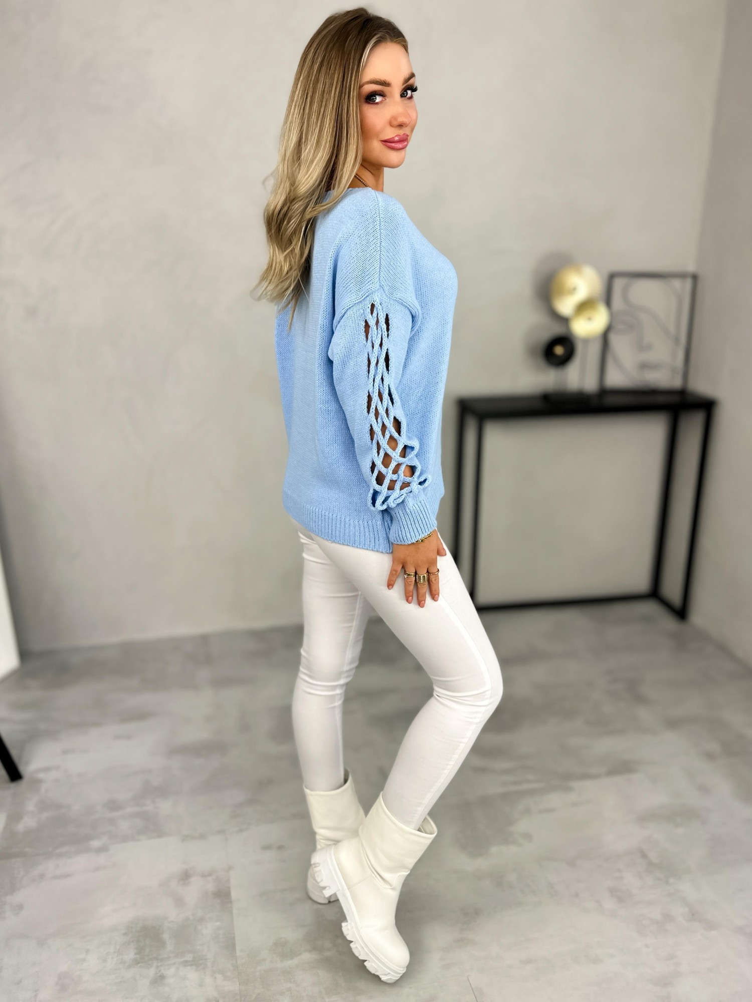Sweter Cavo Błękitny Sweter Cavo Błękitny