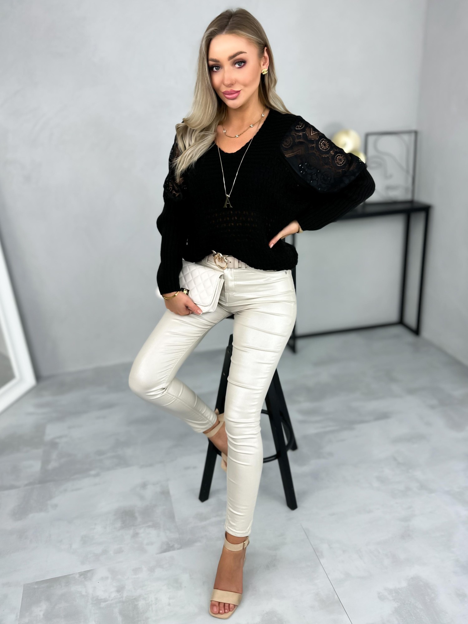 Sweter Lenera Czarny Sweter Lenera Czarny