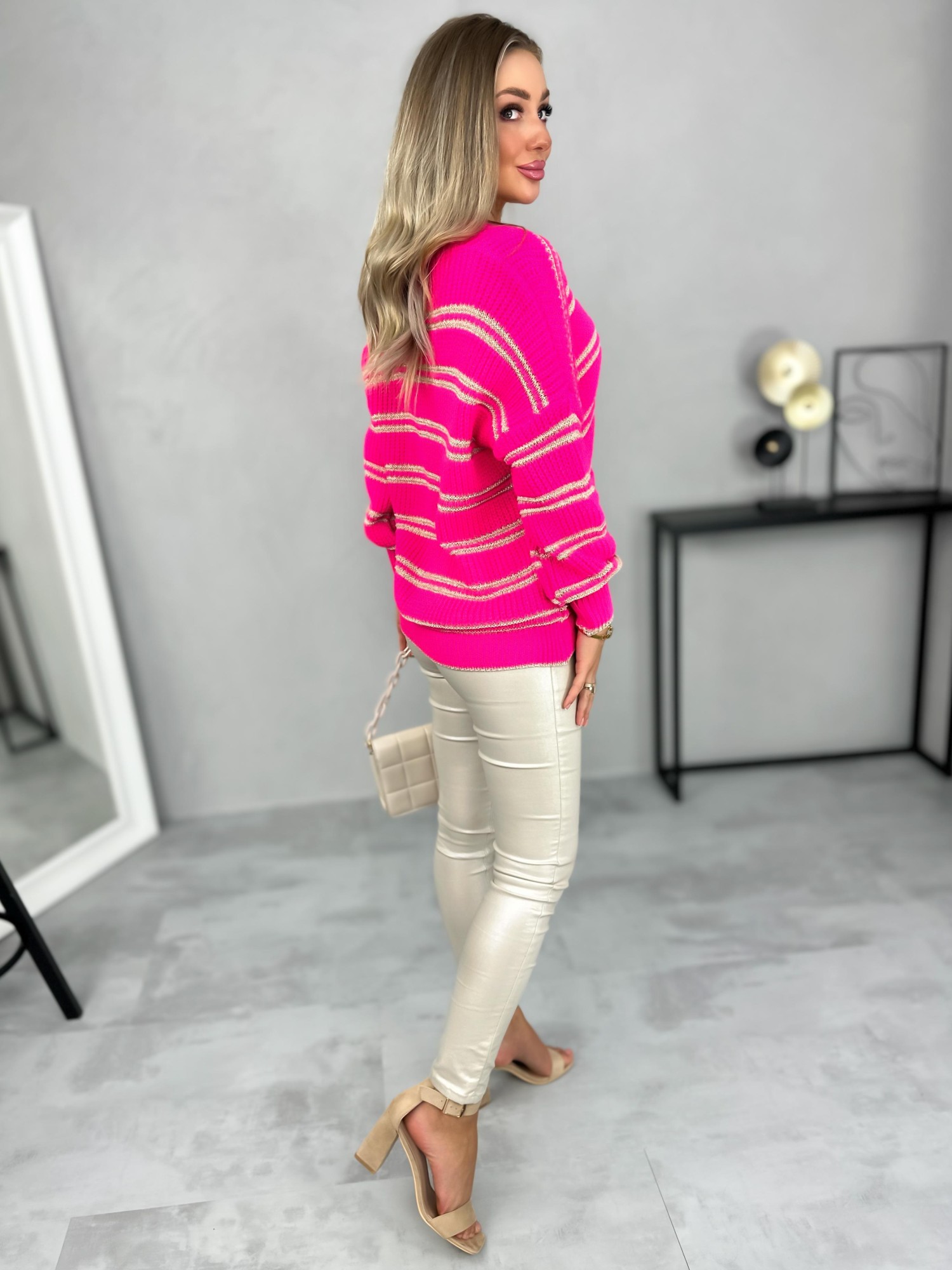 Sweter Moledo Różowy Sweter Moledo Różowy