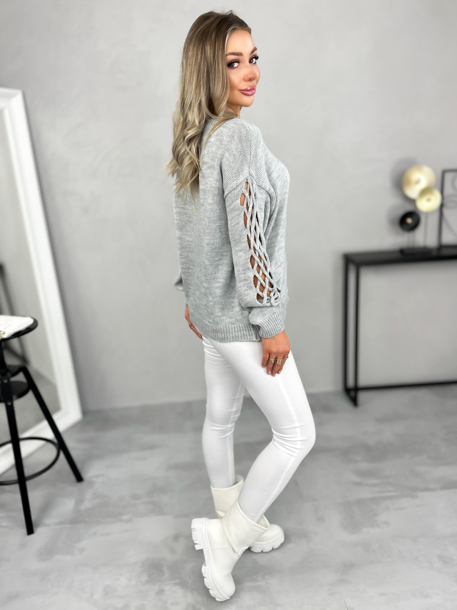 Sweter Cavo Szary Sweter Cavo Szary