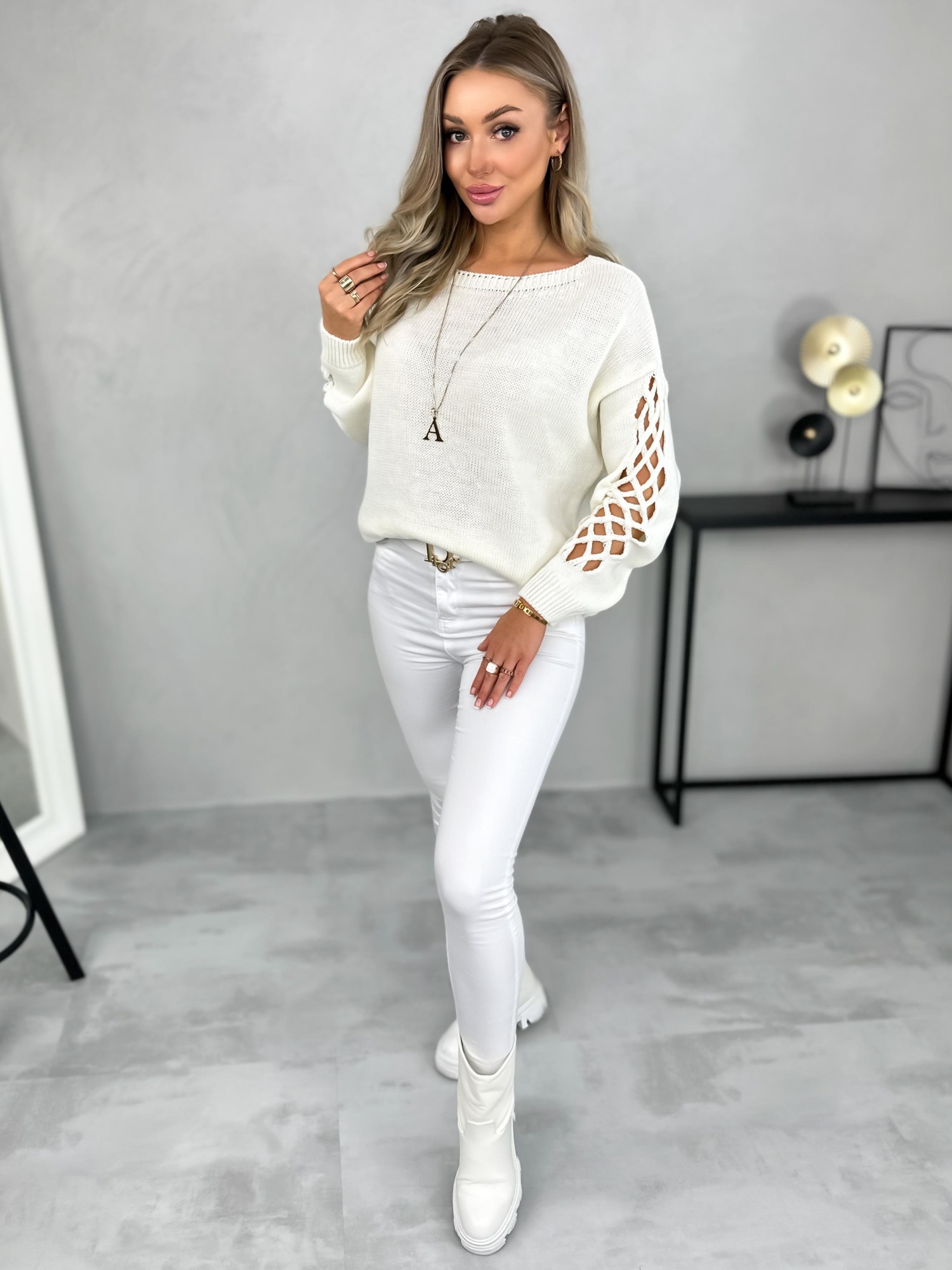 Sweter Cavo Biały Sweter Cavo Biały