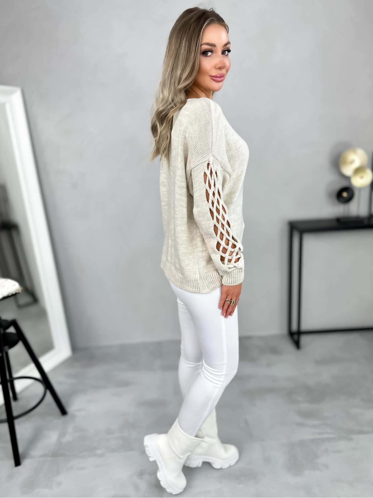 Sweter Cavo Jasno Beżowy Sweter Cavo Jasno Beżowy