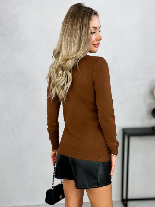 Sweter Natella Brązowy Sweter Natella Brązowy