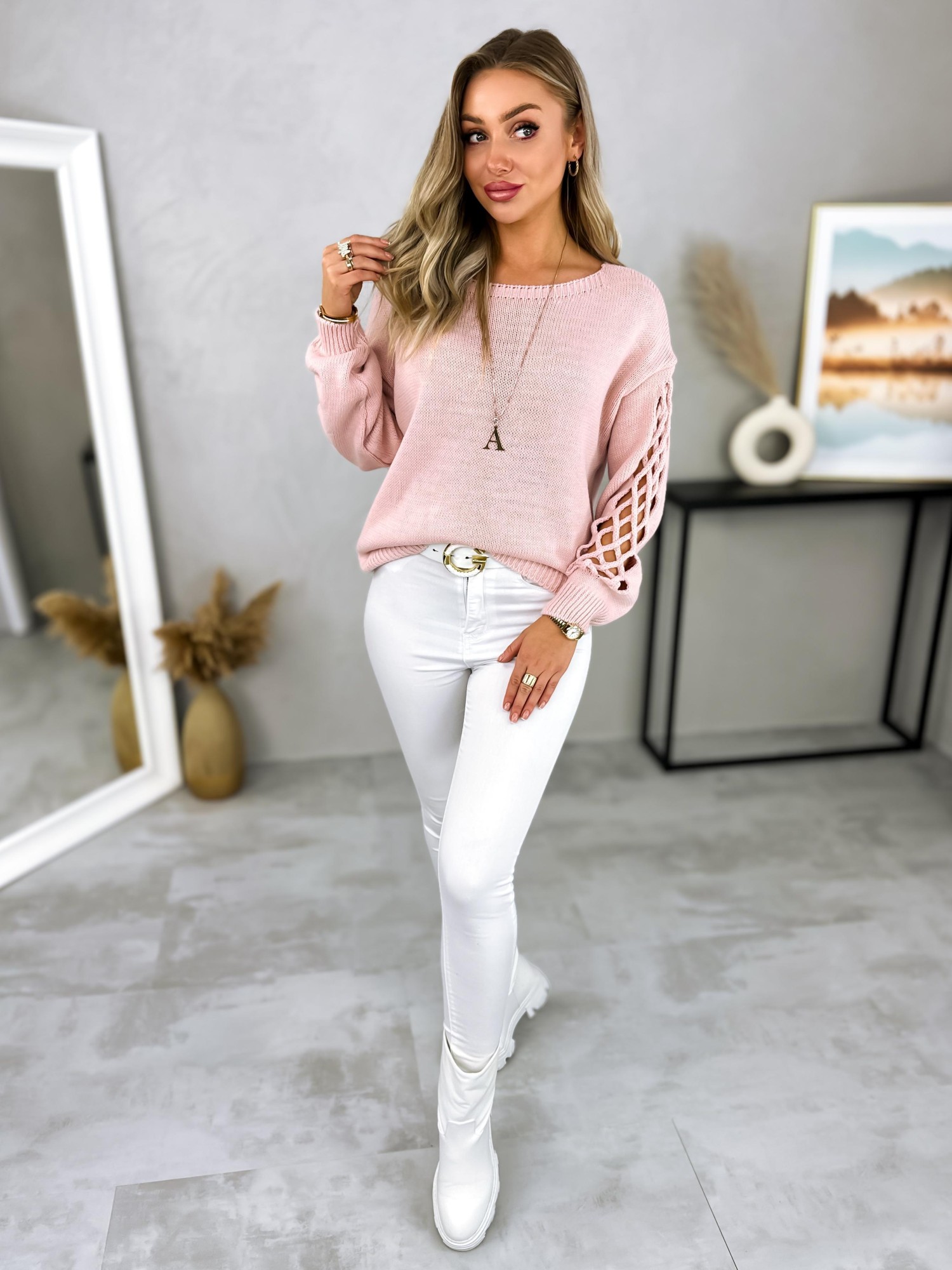 Sweter Cavo Pudrowy Sweter Cavo Pudrowy
