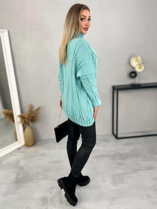 Sweter Ressa Turkusowy Sweter Ressa Turkusowy