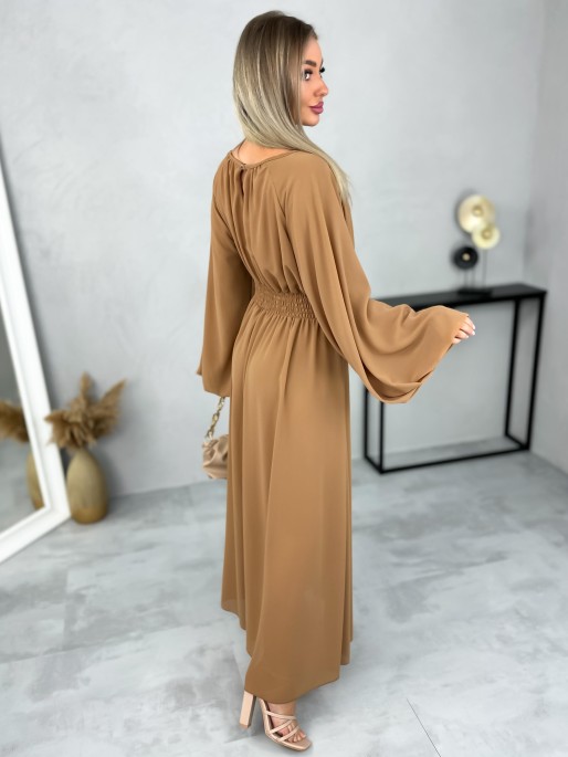Sukienka Mollie Camelowa Sukienka Mollie Camelowa