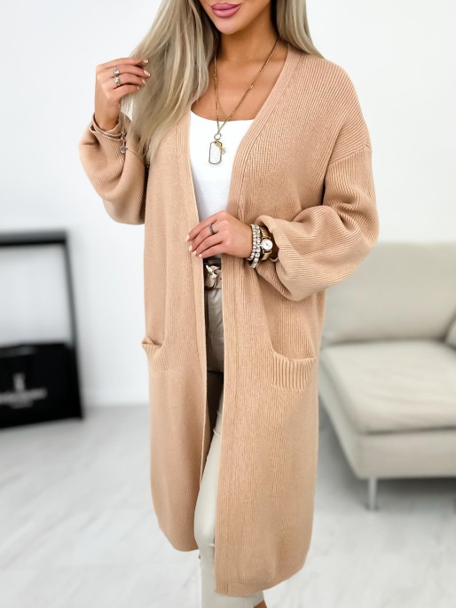 Sweter Kardigan Aroso Beżowy Sweter Kardigan Aroso Beżowy