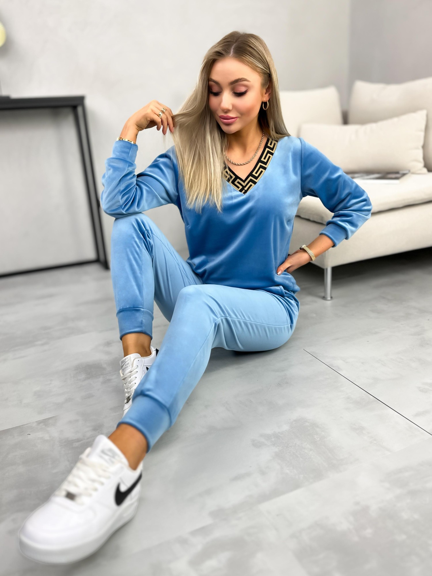 Dres Carla Niebieski Dres Carla Niebieski
