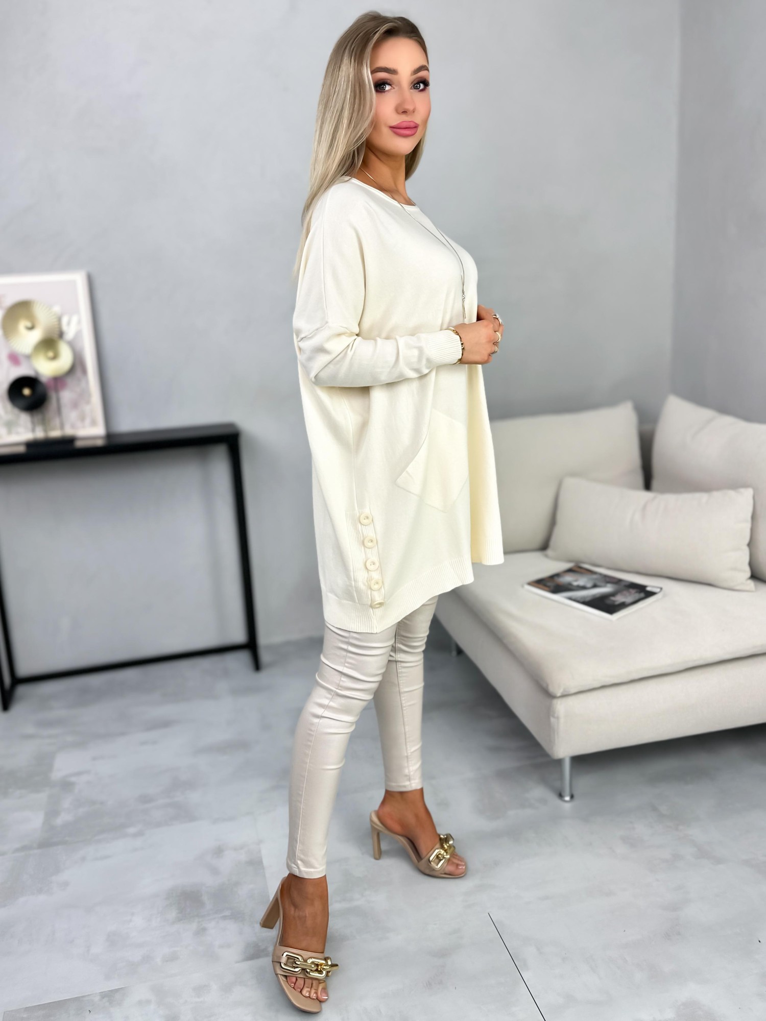 Sweter Maden Kremowy Sweter Maden Kremowy