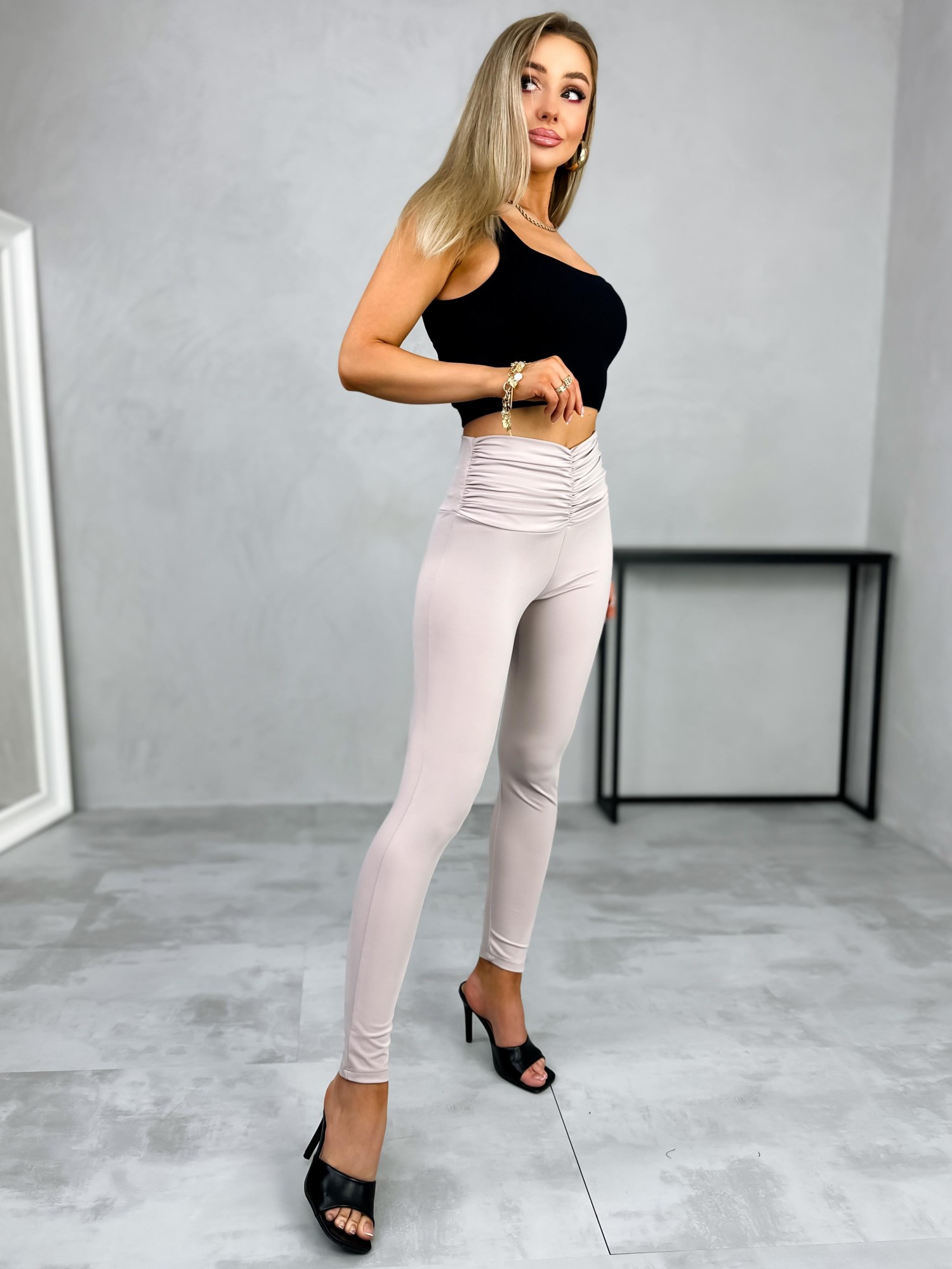 Legginsy Aleni Jasnobeżowe Legginsy Aleni Jasnobeżowe