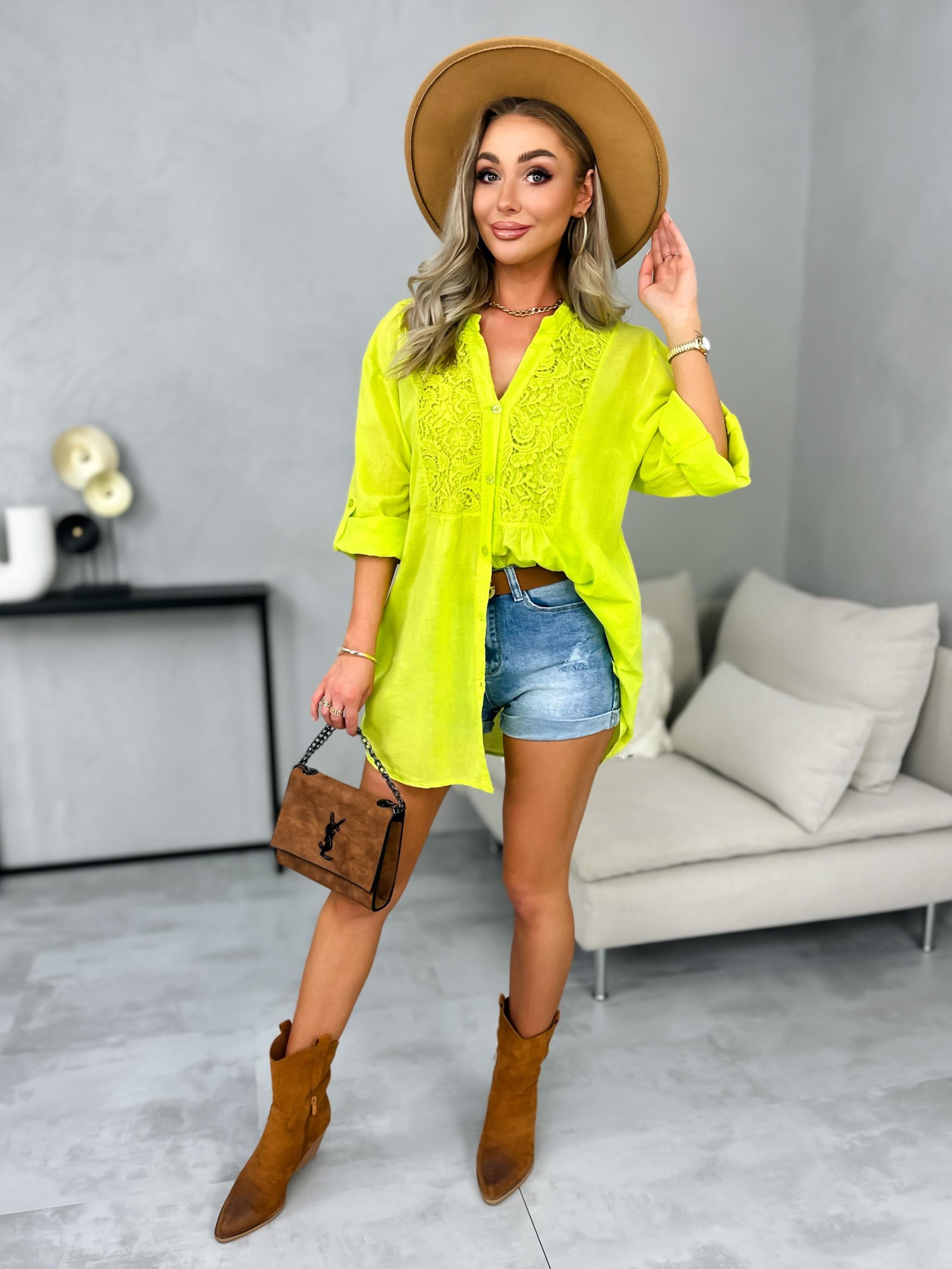 Koszula Ivette Limonkowa Koszula Ivette Limonkowa