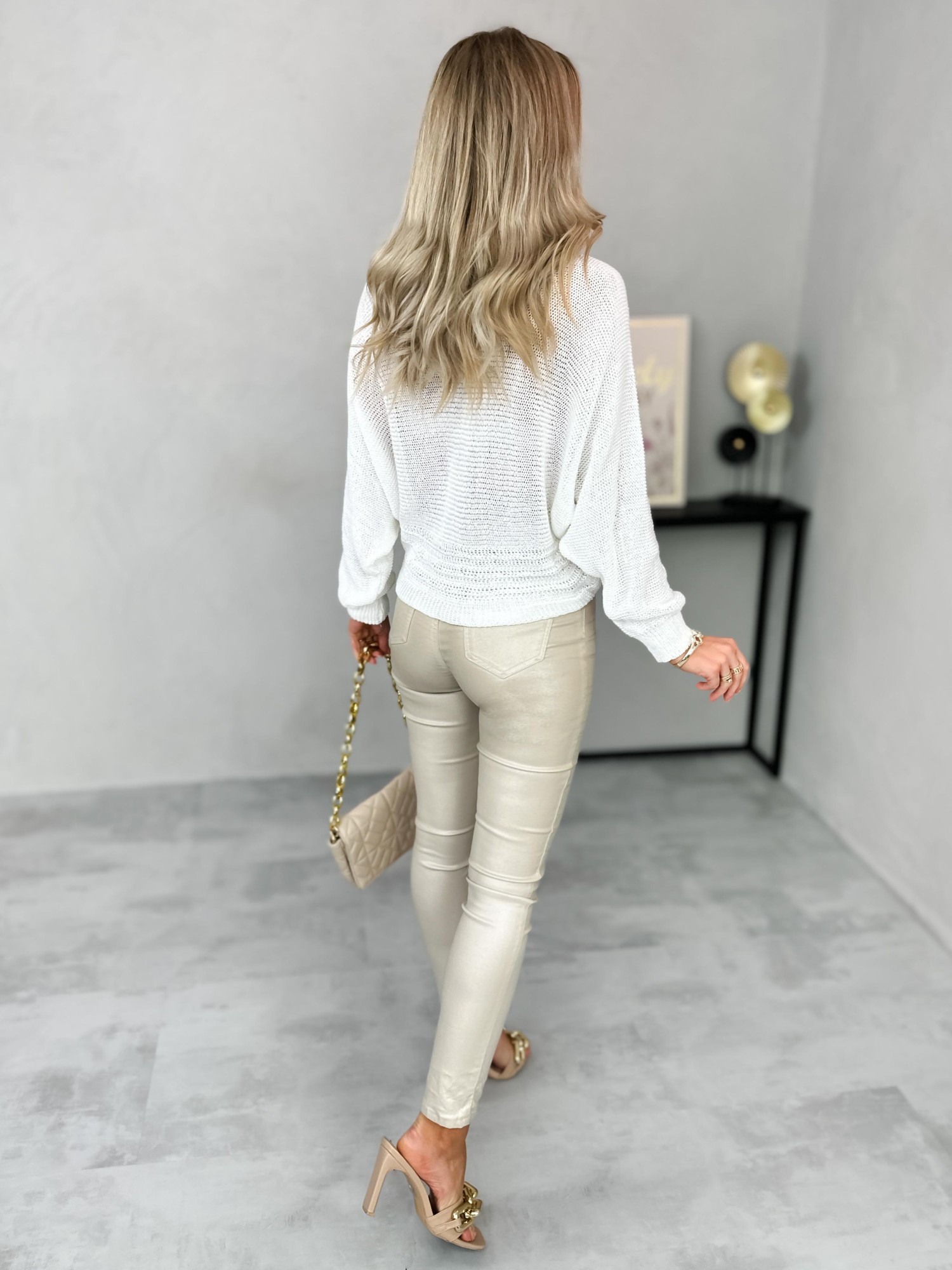 Sweter Chelle Biały Sweter Chelle Biały