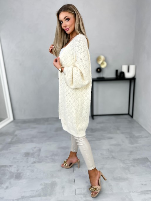 Sweter Kardigan Lain Kremowy Sweter Kardigan Lain Kremowy