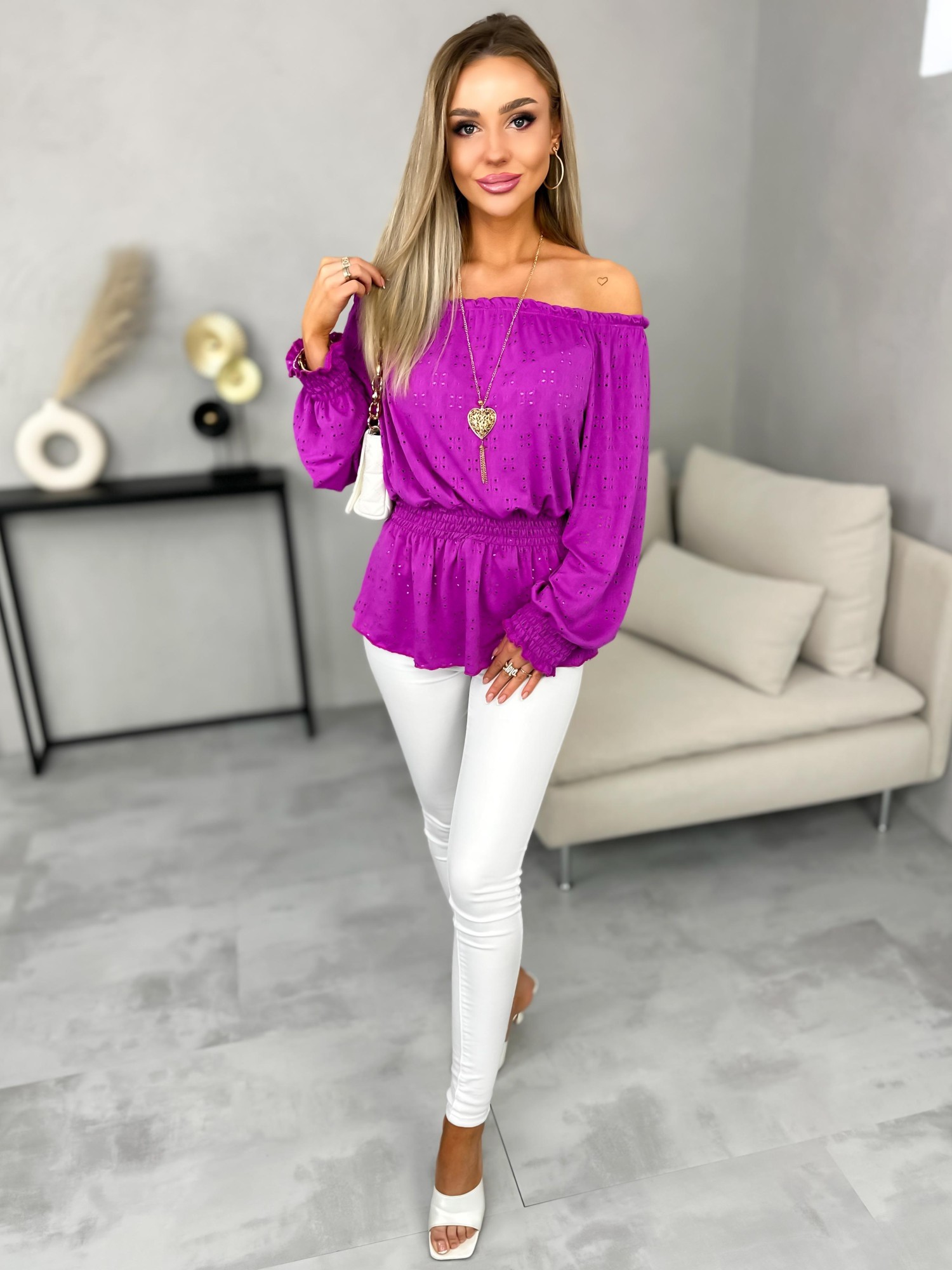 Bluzka Celina Purpurowa Bluzka Celina Purpurowa