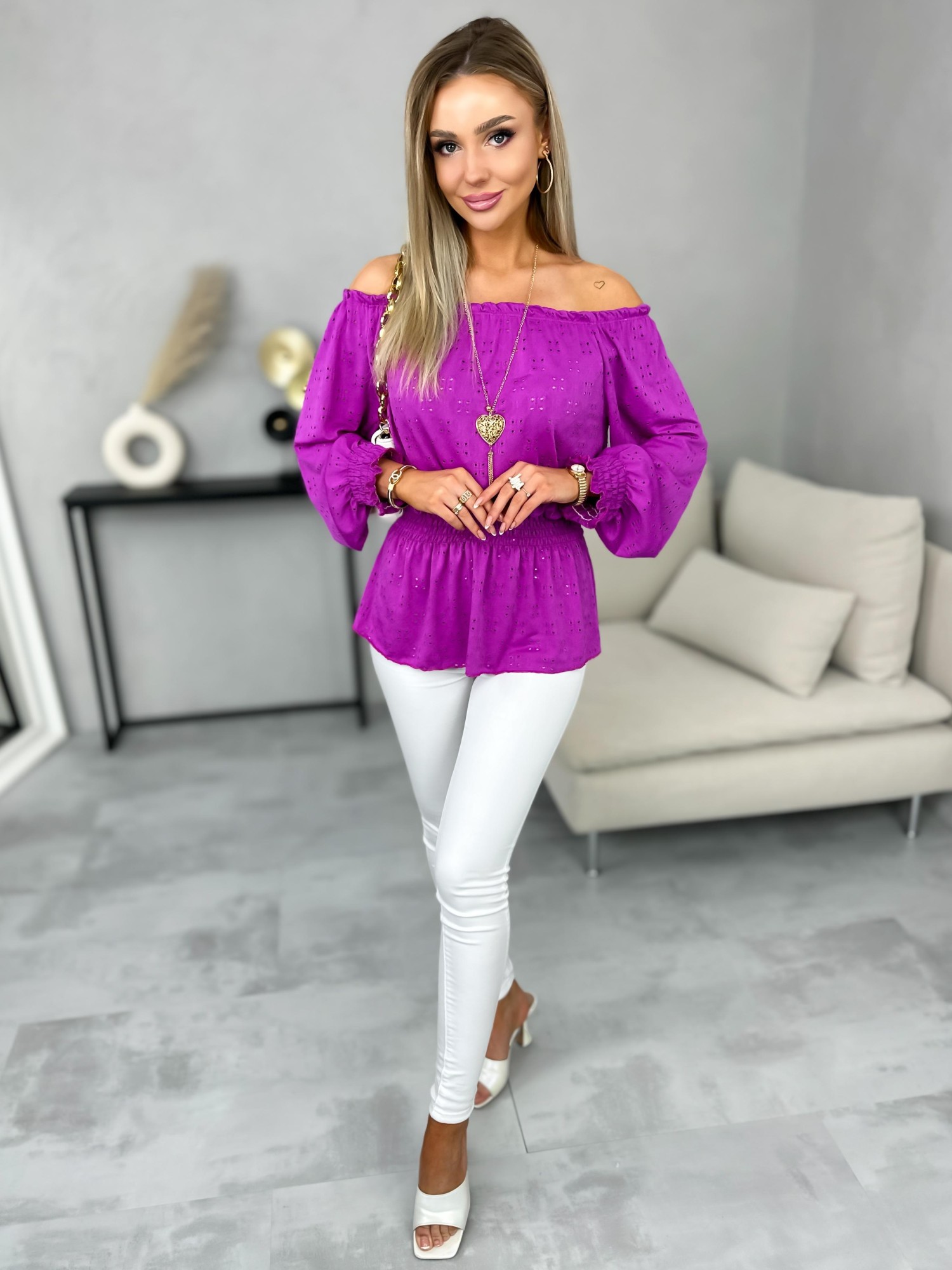 Bluzka Celina Purpurowa Bluzka Celina Purpurowa