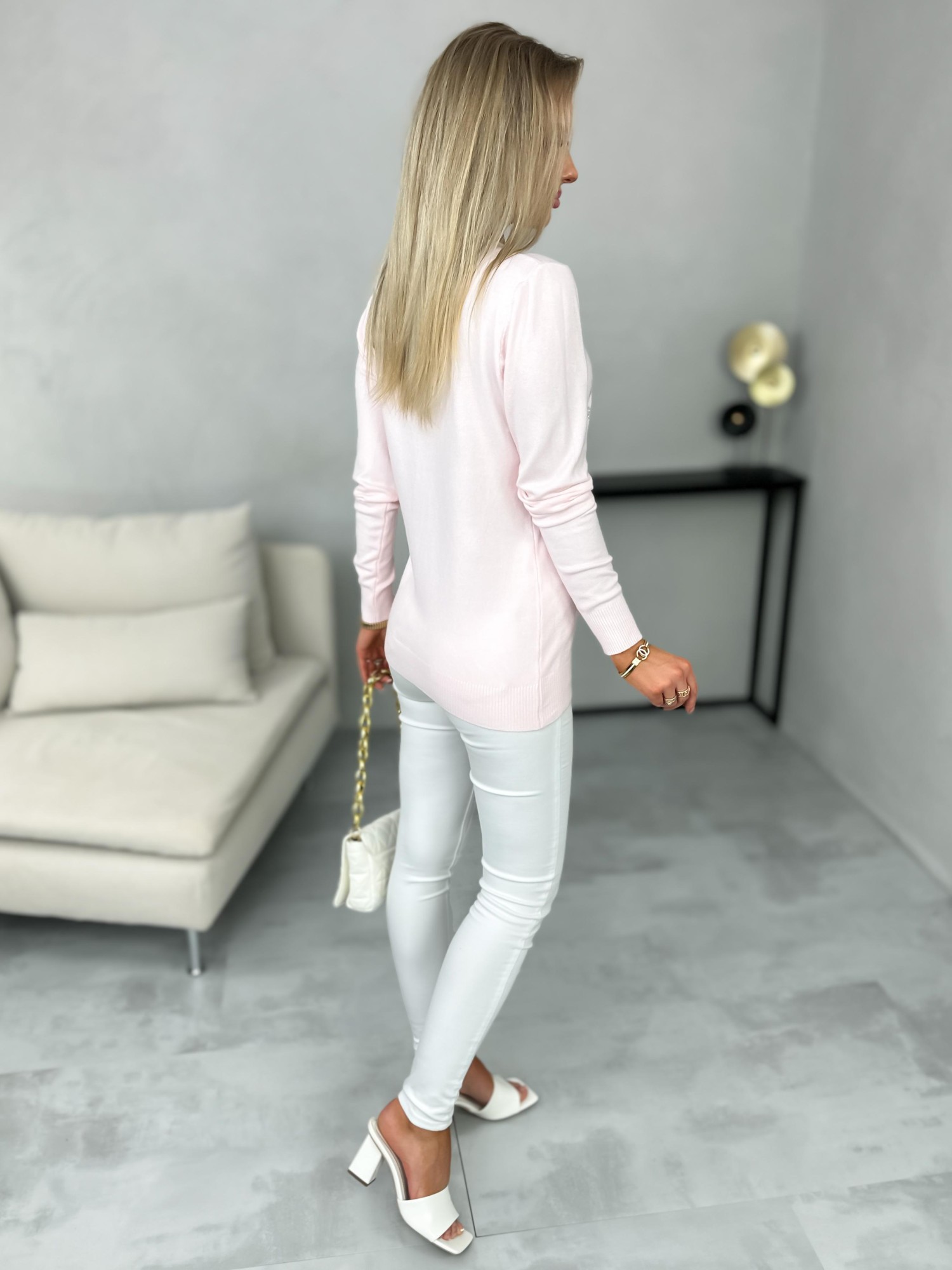 Sweter Cinzia Pudrowy Róż Sweter Cinzia Pudrowy Róż